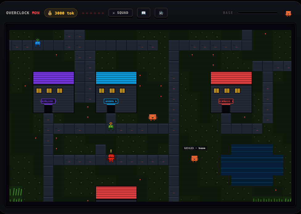OVERCLOCK MON — o game construído no Overclock, jogável em overclock.sh/game